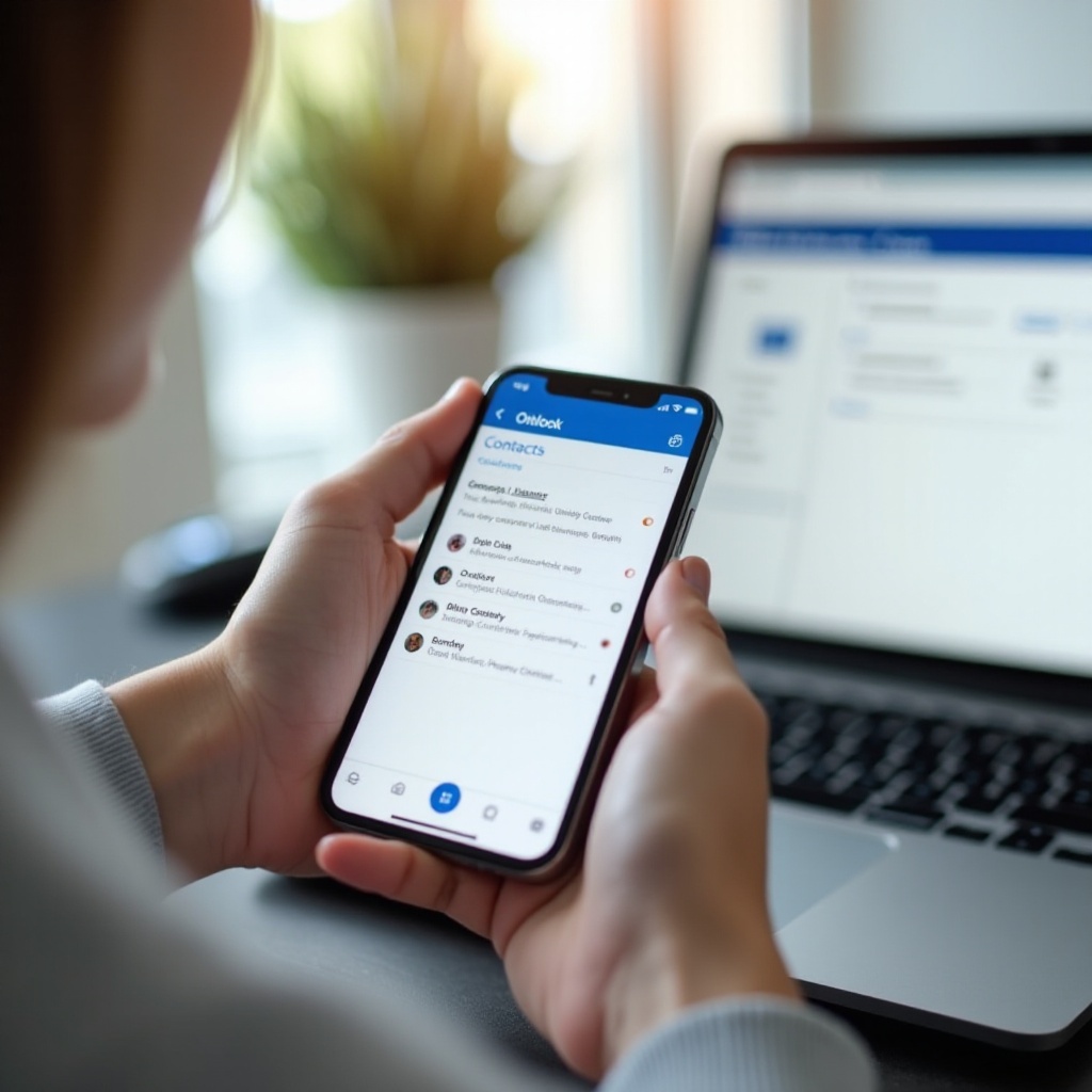 جهات الاتصال على iPhone لا تتم مزامنتها مع Outlook