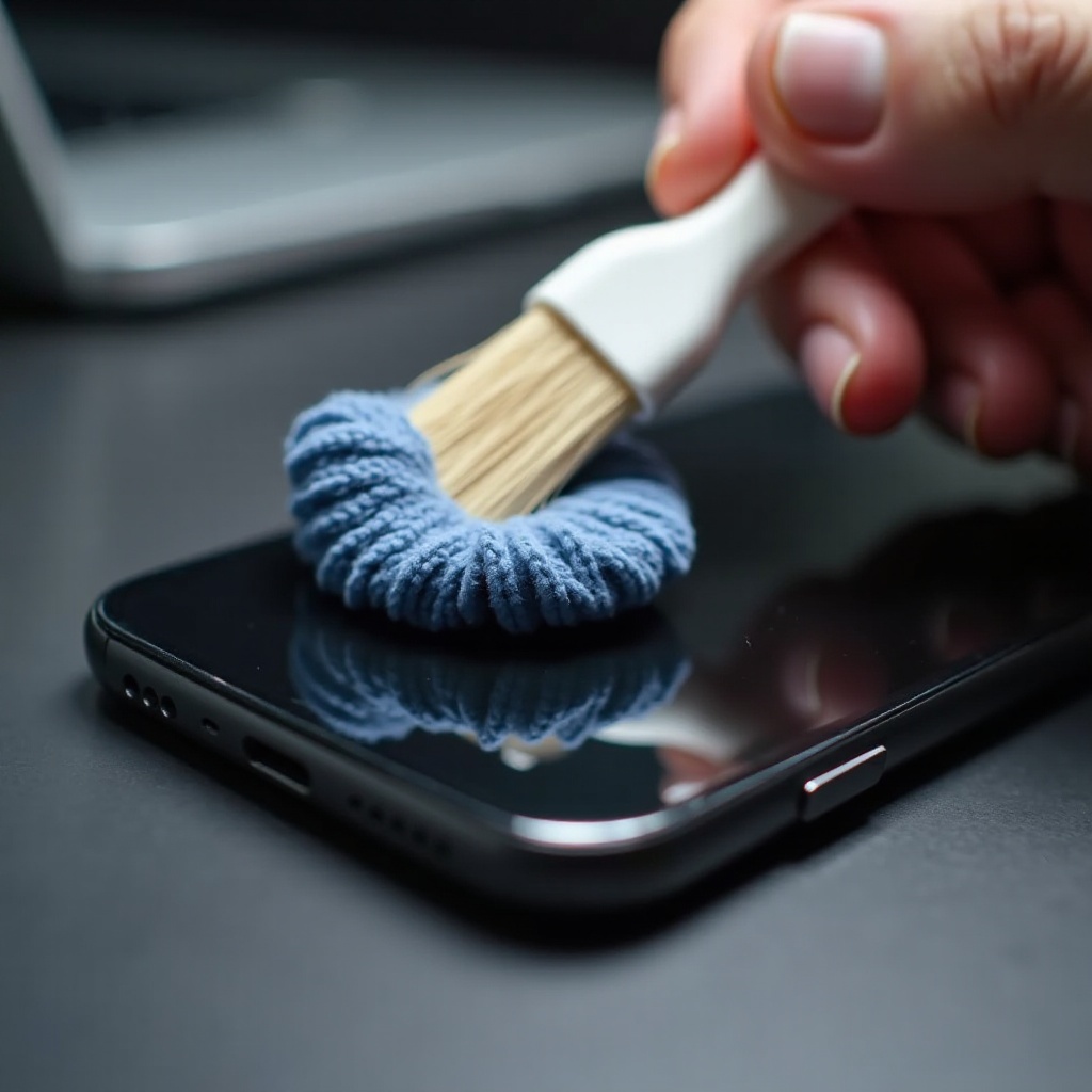como limpar o alto-falante superior no iPhone