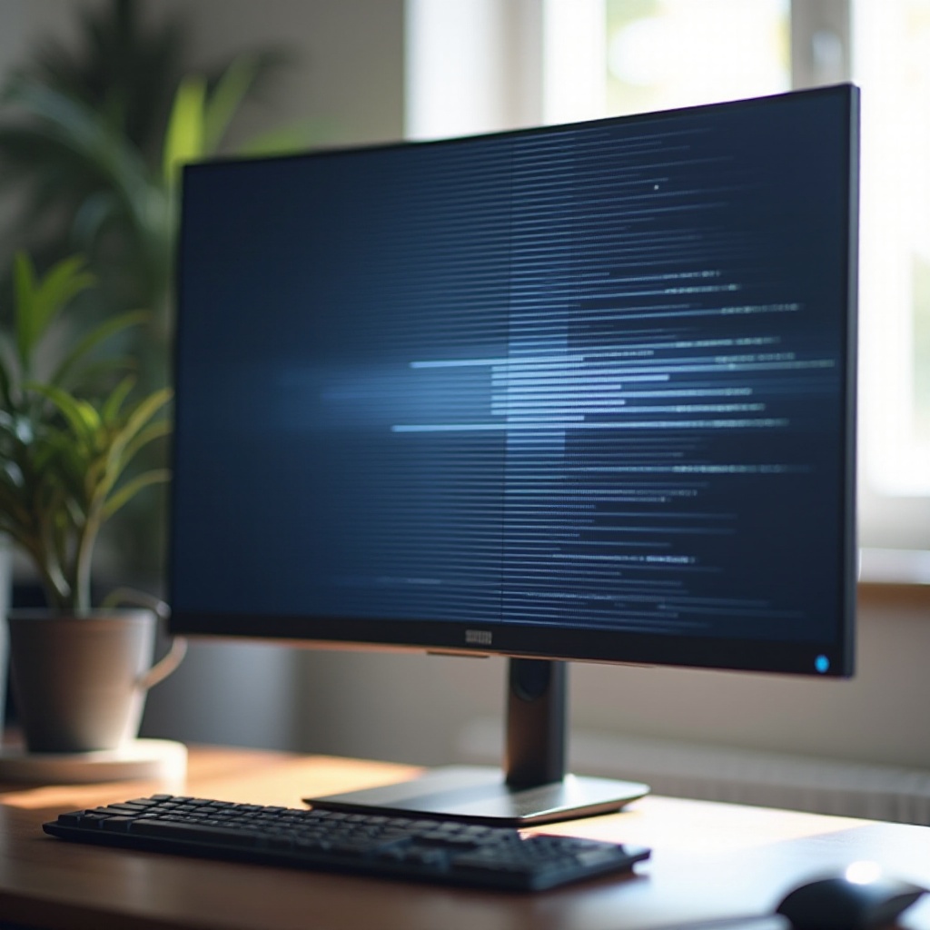 layar monitor samsung berkedip