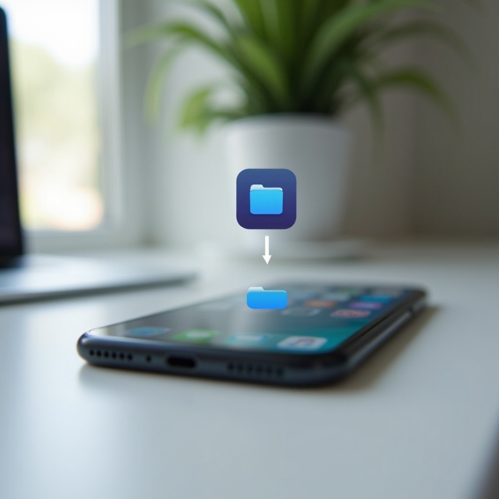 كيف يمكنني إنشاء مجلد جديد على جهاز الآيفون الخاص بي