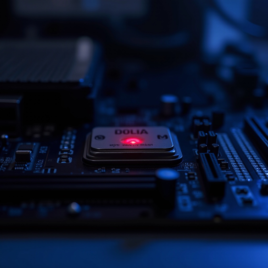 đèn đỏ CPU trên bo mạch chủ