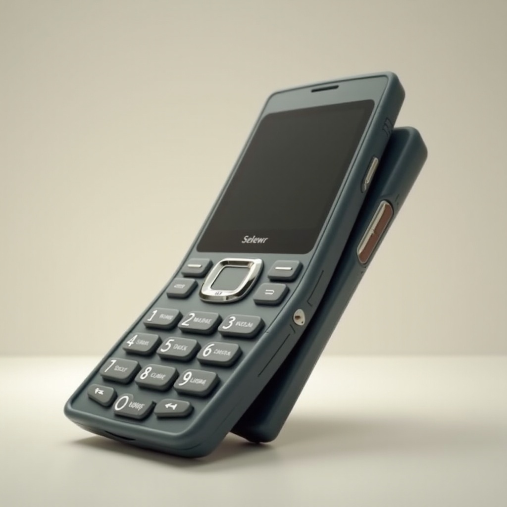 هاتف مع لوحة مفاتيح منزلقة