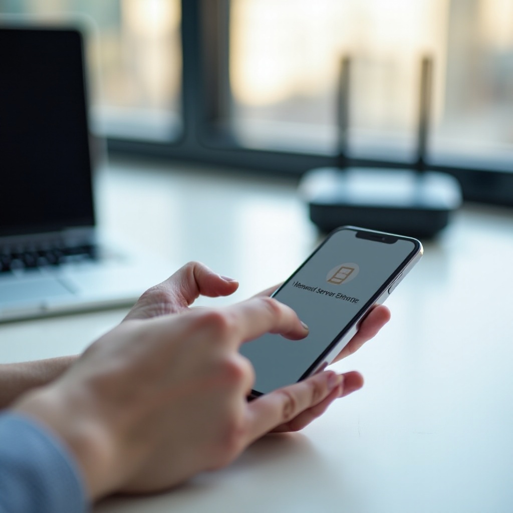 arquivos do iPhone conectar ao servidor