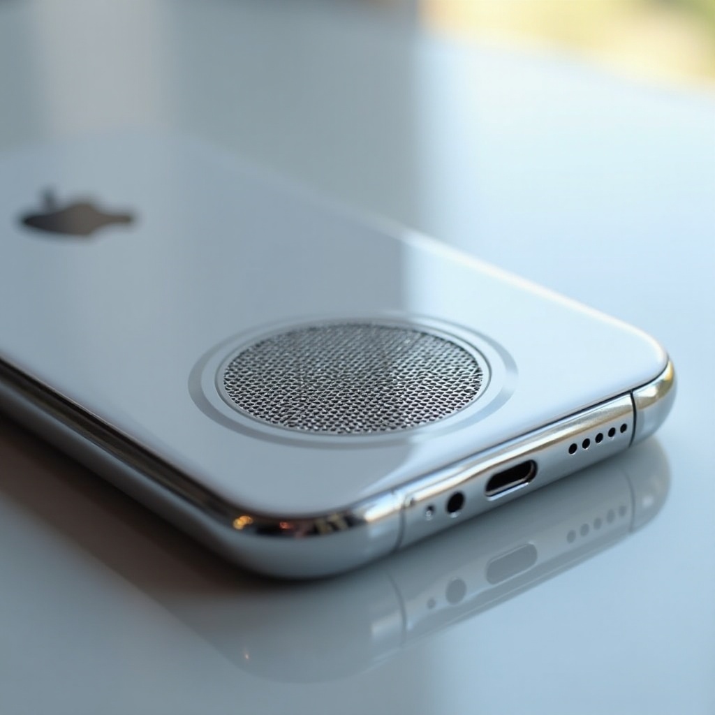 como limpar o alto-falante superior no iPhone