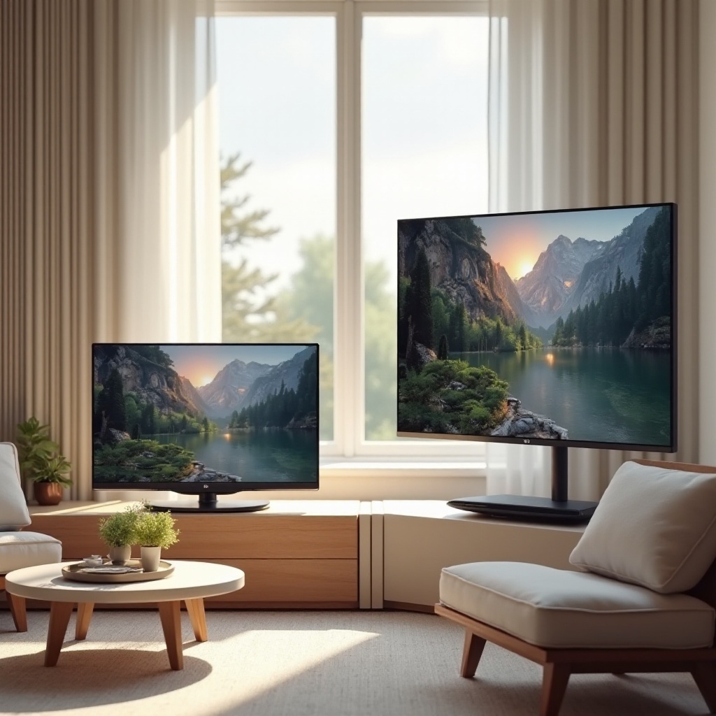 TV 42 inch so với 48 inch