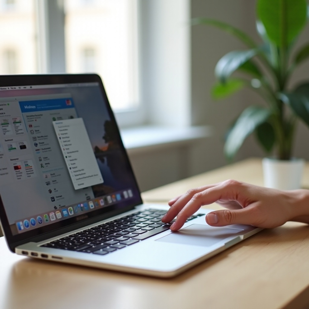 nhấp chuột phải trên MacBook