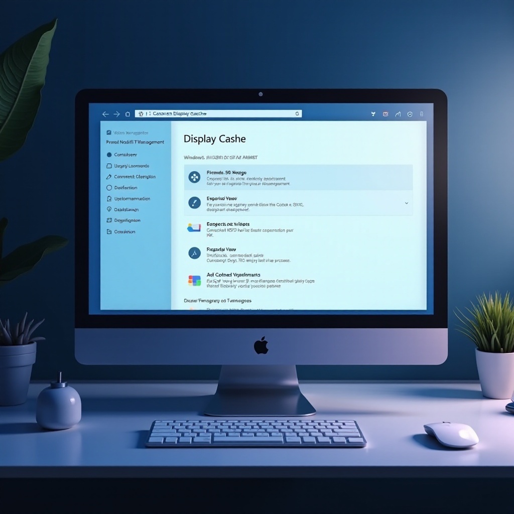 xóa bộ nhớ đệm hiển thị windows 11