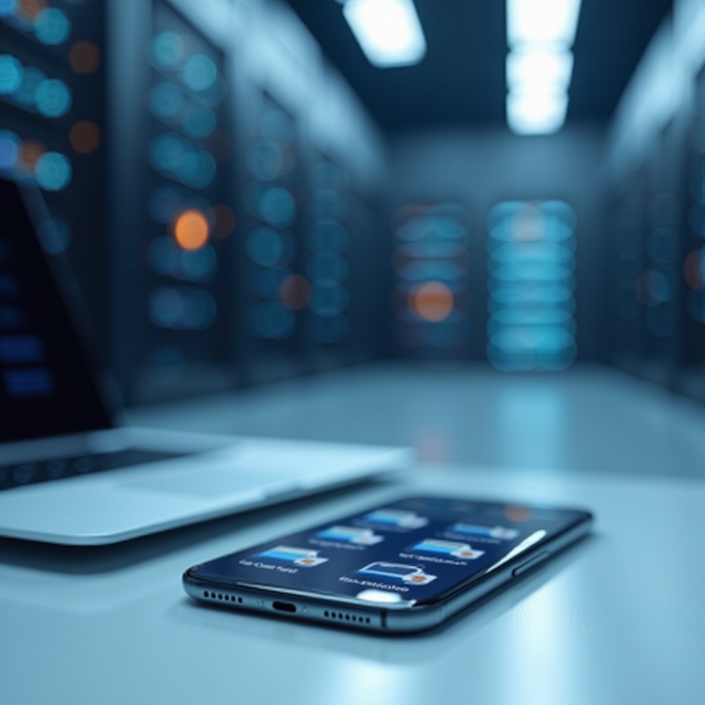 file iPhone sambungkan ke server