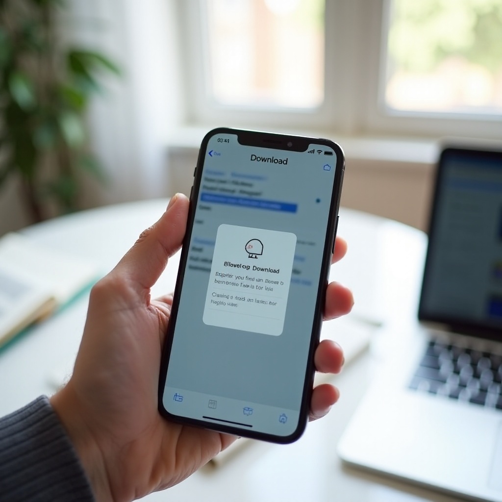 tải xuống trong Safari trên iPhone