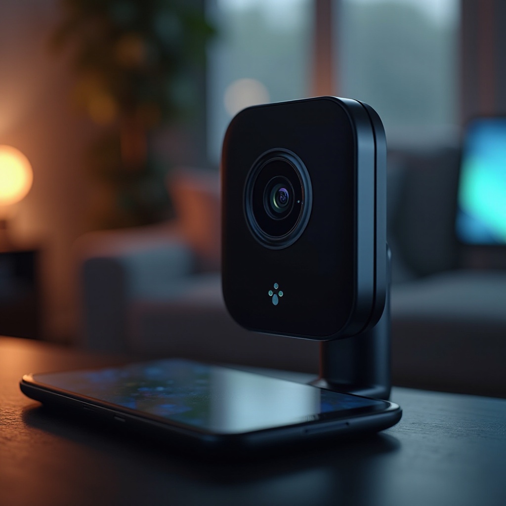 ponsel android ke kamera keamanan